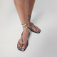 A.emery The Heidi Sandals Snake-Effect In Leather