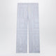 Toteme Light Blue Monogram Cottonblend Pajama Trousers