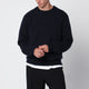 Soft Goat Navy Blue Cashmere Crewneck Sweater