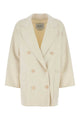 Max Mara Ivory Wool Blend Orma Coat