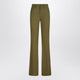 The Attico Military Green Wool Gabardine Trousers