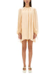 Chloé Silk Shirred Mini Dress