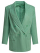 Max Mara Olimpia Light Blue Linen Cupro Cotton Blazer
