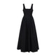 Max Mara Sportmax Black Giro Cotton Midi Dress