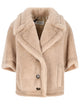 Max Mara Mxacorvino Teddy Fabric Cape