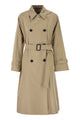 Weekend Max Mara Camel Nymph Trench Coat With Flower Back