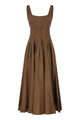 Max Mara Mstfeltre - Cotton Midi Dress With Structured Bodice