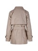 Max Mara The Cube Camel Street Short Cross-Cut Trench Coat
