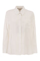 S Max Mara Smmgala - Linen Shirt With Fluid Silhouette And Patch Pocket
