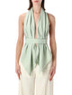 Alberta Ferreti Alberta Ferretti Draped Scarf-Effect Top