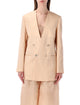 Alberta Ferreti Alberta Ferretti Double-Breasted Silk Organza Jacket