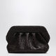 Themoirè Bios Embossed Vegan Leather Clutch In Brown