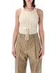 Sessun Sessùn Andrade Cotton Knit Openwork Bodysuit