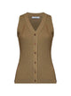 Max Mara Fiorire Vest In Cotton And Viscose Yarn