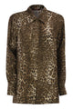 Max Mara Mstaffari – Pure Silk Animal-Print Shirt