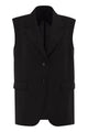 Max Mara Mstquasar - Single-Breasted Virgin Wool Tailored Waistcoat