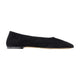 Toteme Slip Ballerinas - - Leather - Black