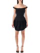 Magda Butrym Magda Butrym Off-Shoulder Black Mini Dress