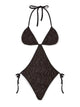 Missoni Dark Brown Viscose Polyamide One-Piece