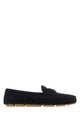 Prada Dark Blue Suede Loafers