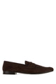 Prada Chocolate Suede Loafers
