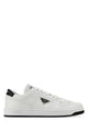Prada White Leather Downtown Sneakers
