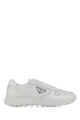Prada Sneakers In Fabric With Leather Inserts