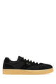 Prada Black Suede E Re-Nylon Sneakers