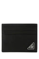 Prada Black Leather Credit Card Cases