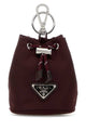 Prada Burgundy Fabric Key Ring