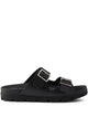 Prada Black Leather Slippers