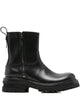 Premiata Elba Leather Ankle Boots With Zip