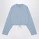 Prada Light Blue Sweater With Elastic Hem