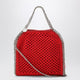 Stella Mccartney Red Falabella Mini Tote Bag In Mesh