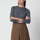 Róhe Grey Fine-Knit Wool Sweater