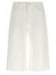 Mother 'The Whole Lot Zip Twist Fray' Bermuda Shorts