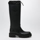 Moncler Kickstream High Rain Boots In Pvc Black