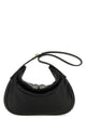 Valentino Garavani Black Nappa Leather Small Go-Hobo Shoulder Bag