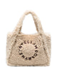 Stella Mccartney Stella Logo Shearling Tote