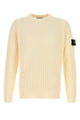 Stone Island Cream Wool Sweater