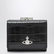 Vivienne Westwood Small Frame Wallet Black In Calf Leather