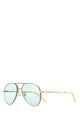 Gucci Gold Metal Sunglasses