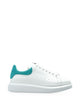 Alexander Mcqueen White Turquoise Calfskin Sneakers