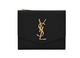 Saint Laurent Saint Laurent Uptown Compact Wallet In Grain De Poudre Leather