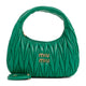 Miu Miu Grass Green Nappa Leather Wander Handbag