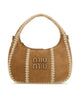 Miu Miu Suede Crochet Wander Bag