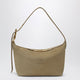 Miu Miu Suede Leather Bowling Bag In Ecru
