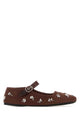 Miu Miu Chocolate Drill Ballerinas