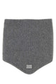 Miu Miu Grey Wool Blend Scarf