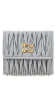 Miu Miu Pastel Light Blue Leather Wallet
